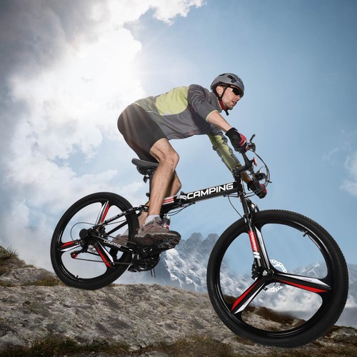 26in folding bike - folding, full